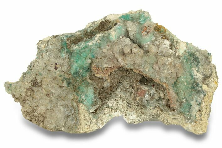 Blue-Green Aurichalcite Crystals with Calcite - Mexico #257335